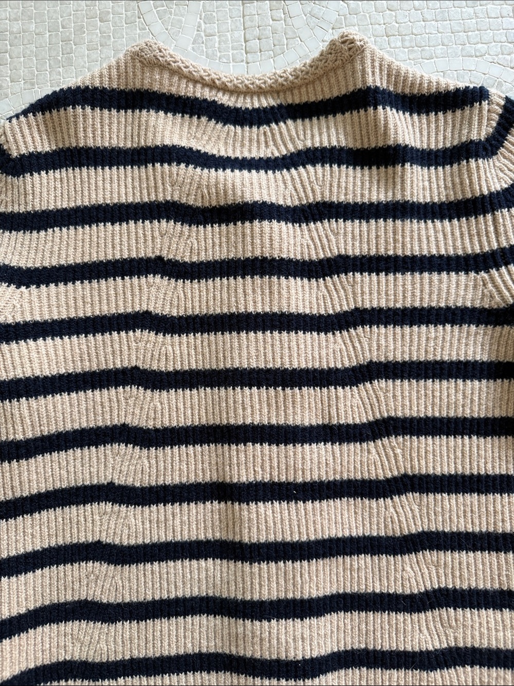 NWOT rag & bone Beige and Black Striped Button Cardigan - Picture 6 of 11
